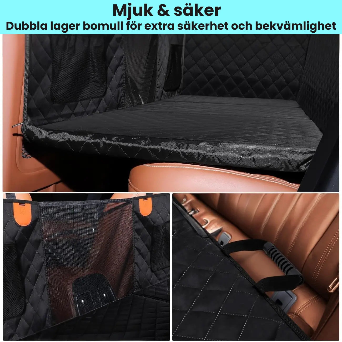 Bagsædehytte + Gratis hundesele