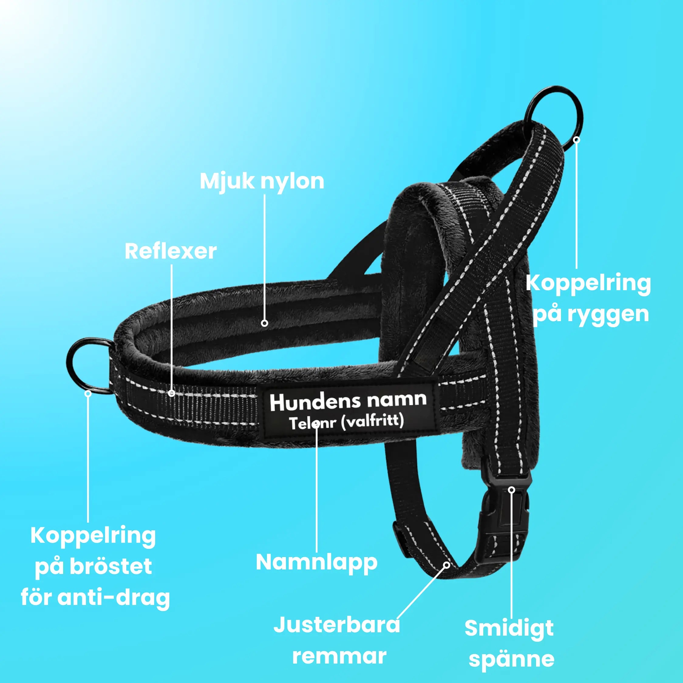 Dog control pro 2.0 med antidrag